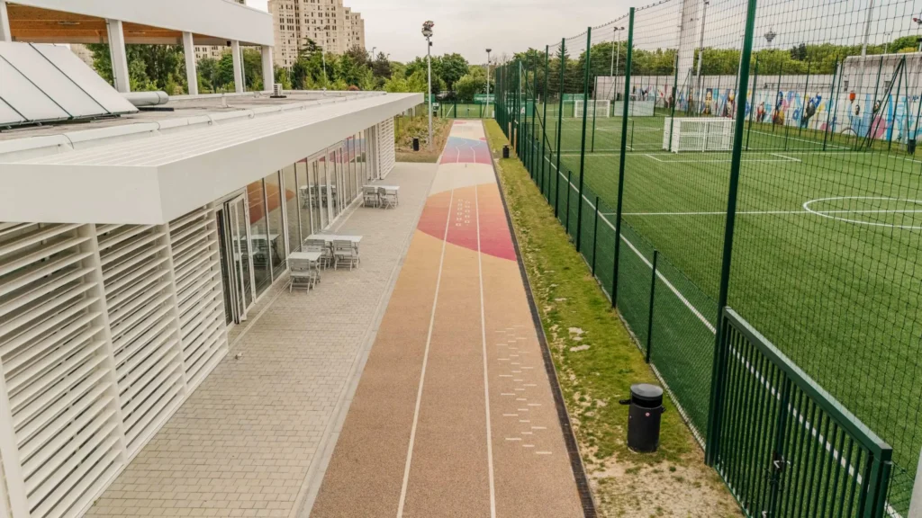 Outside the Pantin Campus