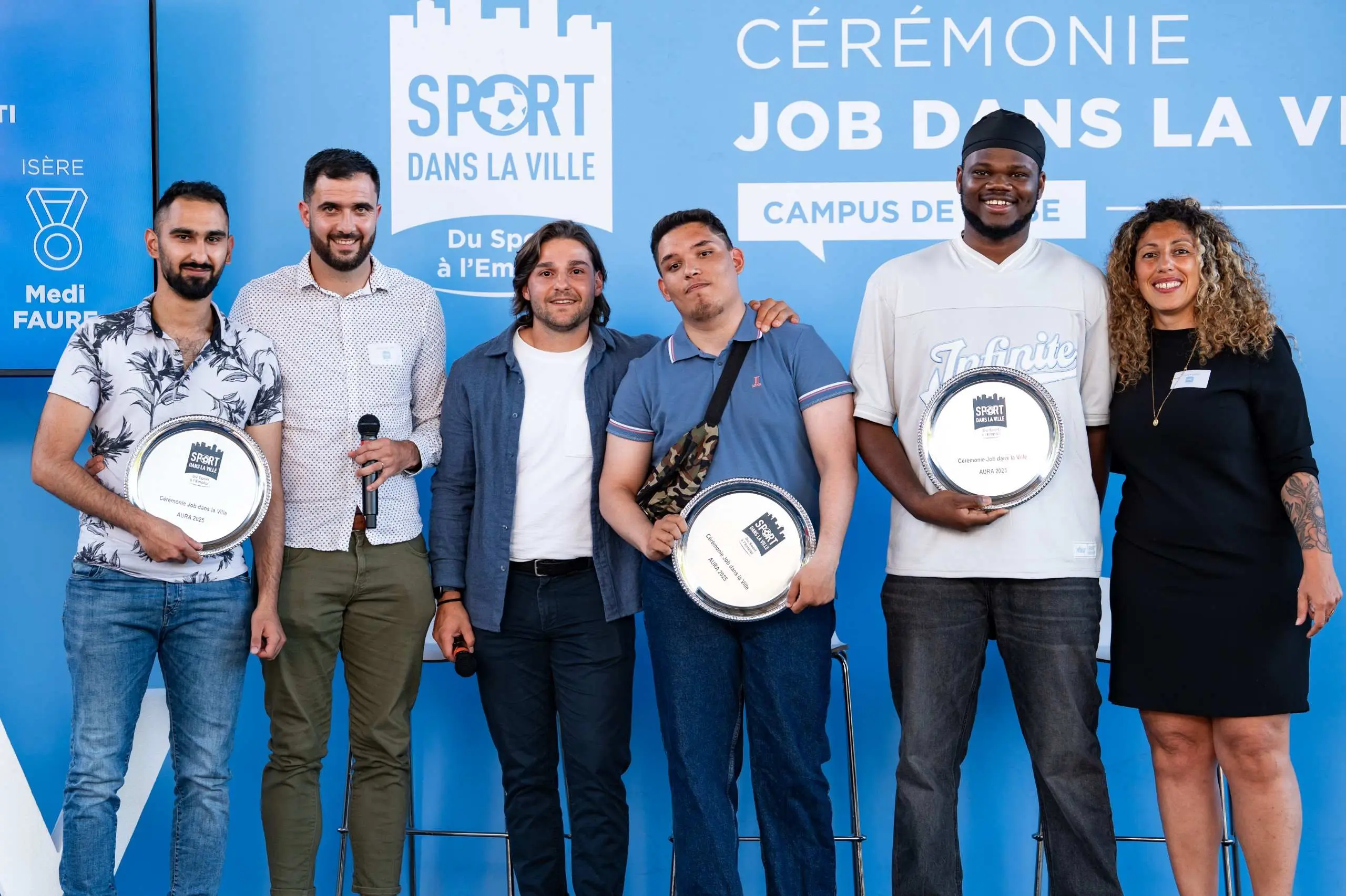 Job dans la Ville 's "Jeunes" Ceremony in Lyon