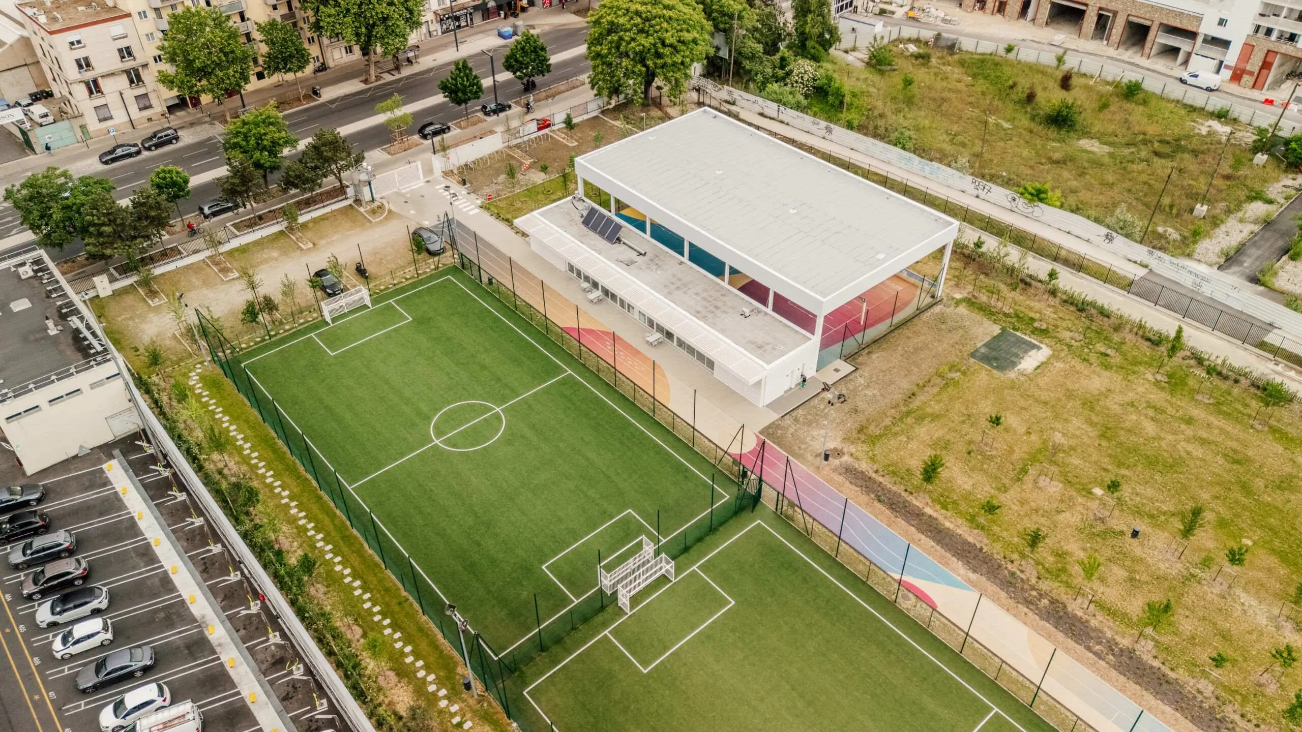 Vue drone Campus Pantin