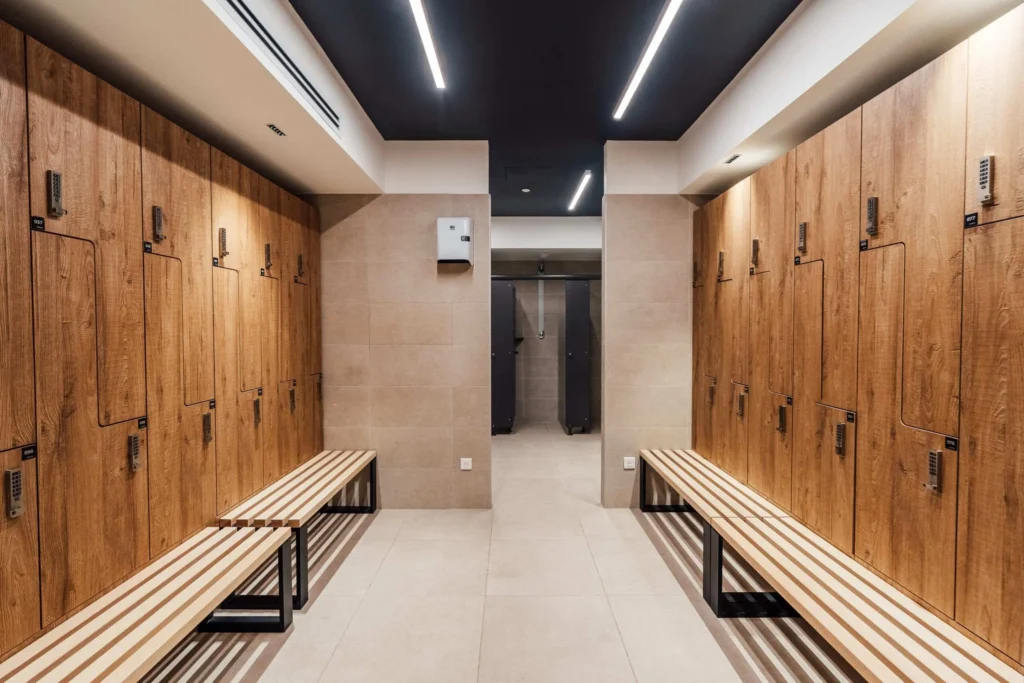 Lockers at the Pantin Campus