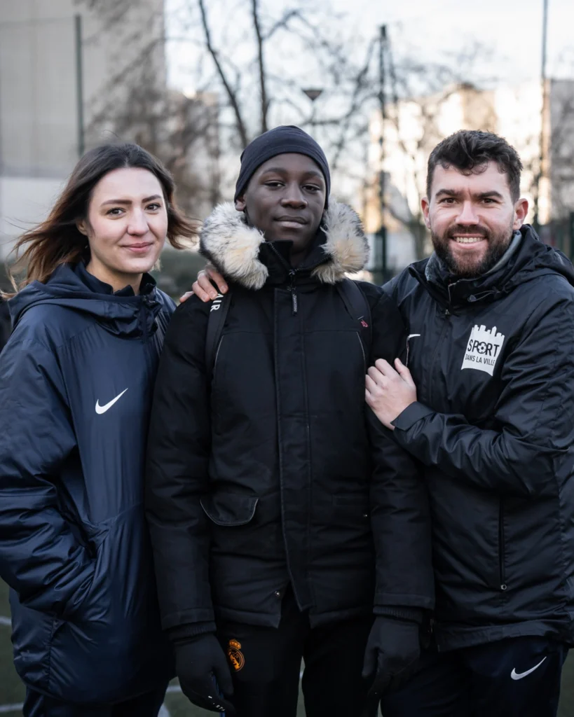 Three People Looking Determined at the Camera